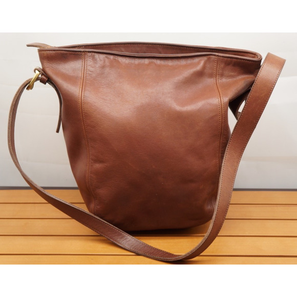 Vintage 90's Coach Monterey Hobo Lightweight United States British Tan Handbag - Picture 3 of 13